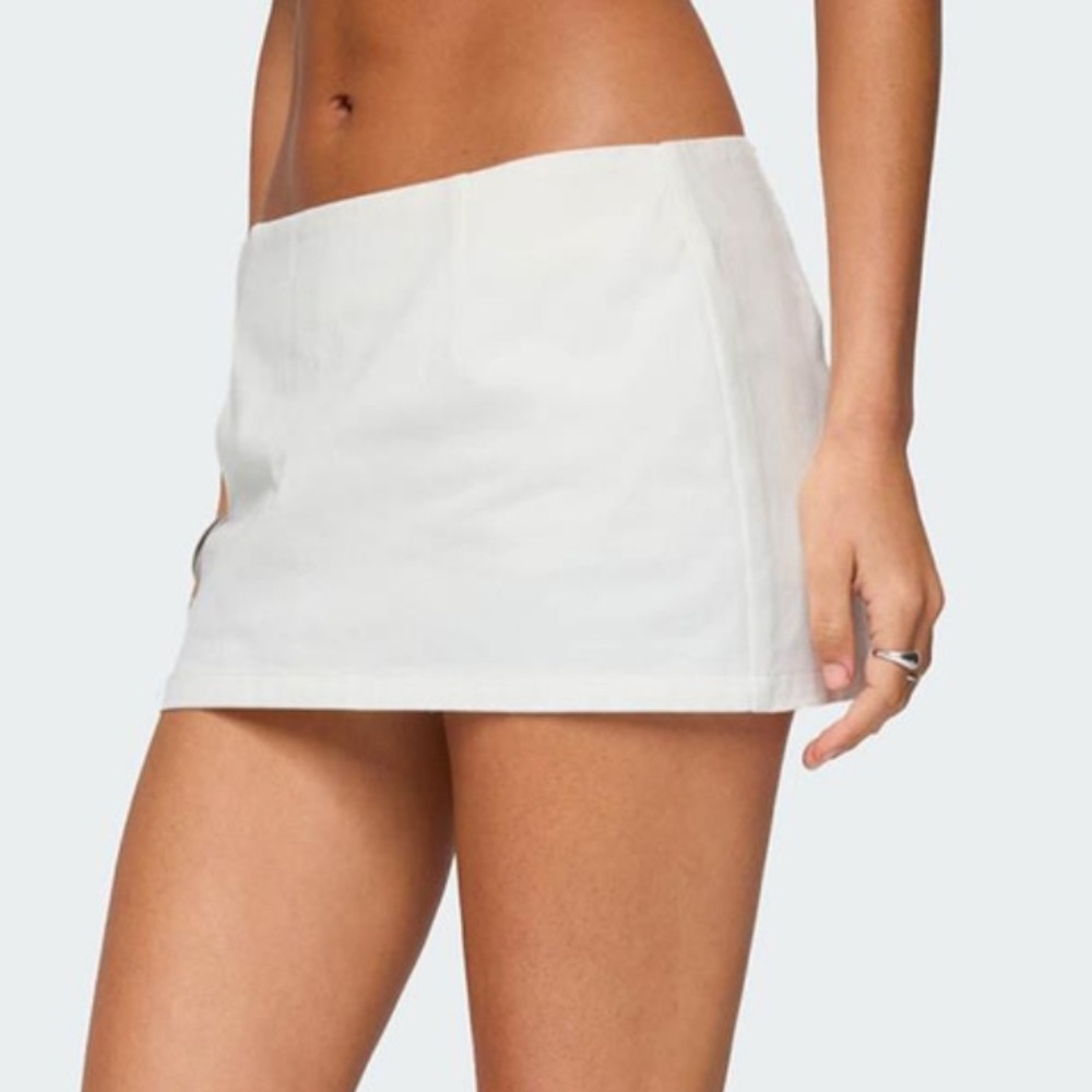 Edikted Monrow Mini Skirt White Small